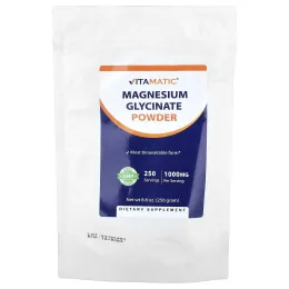 Vitamatic, Порошок глицината магния, 250 г (8,8 унции)