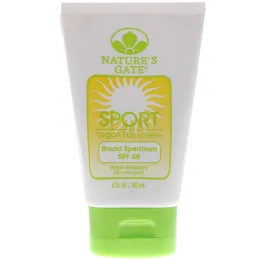 Nature's Gate, Спорт, веганское солнцезащитное средство, фактор защиты SPF 30, 118 мл