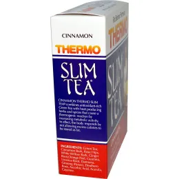 Hobe Labs, Чай для похудения Thermo Slim, формула сжигания жира, корица, 24 пакетика, 48 г