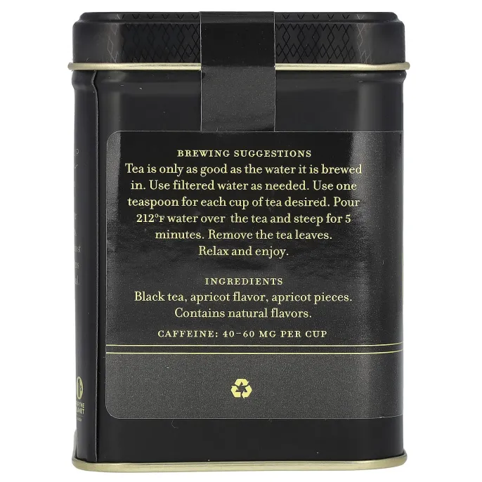 Harney & Sons, черный чай, абрикос, 112 г (4 унции)