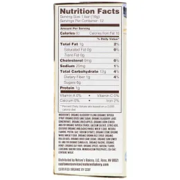 Nature's Bakery, Органический мед и овес, мягкие запеченные батончики, черника, 6 двойных упаковок, по 1,3 унции каждый