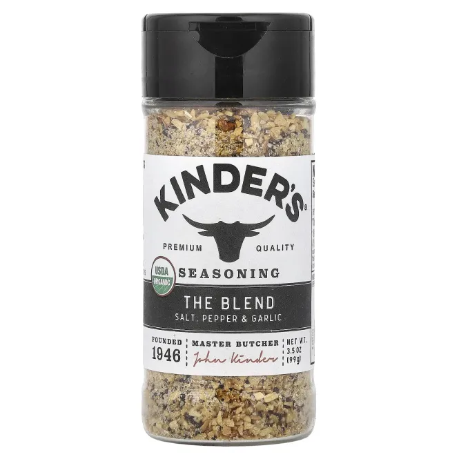 KINDER'S, Приправы, смесь соли, перца и чеснока, 99 г (3,5 унции)