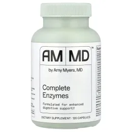 Amy Myers MD, комплекс ферментов, 120 капсул (750 мг в 1 капсуле)
