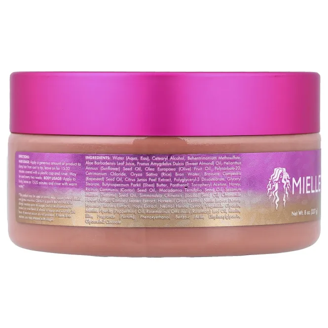 Mielle, Rice Water Collection, глиняная маска, 227 г (8 унций)