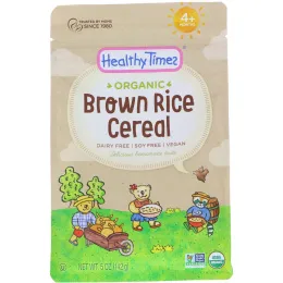 Healthy Times, Органические хлопья из бурого риса, для малышей от 4 месяцев, 5 унций (142 г)