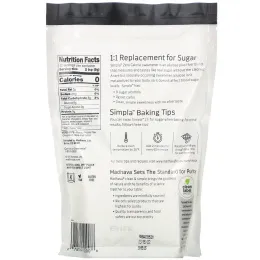 Madhava Natural Sweeteners, Simpla, чистый и простой вкус, безкалорийный подсластитель на основе аллюлозы, 340 г (12 унций)