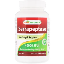 Best Naturals, Serrapeptase, 40000 SPUs, 90 VCAPS