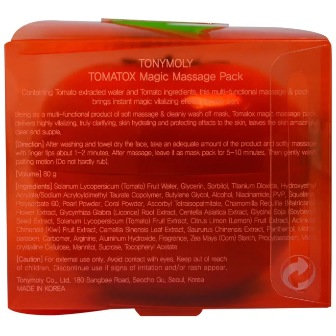 Tony Moly, Маска для лица Tomatox Magic Massage Pack, 80 г