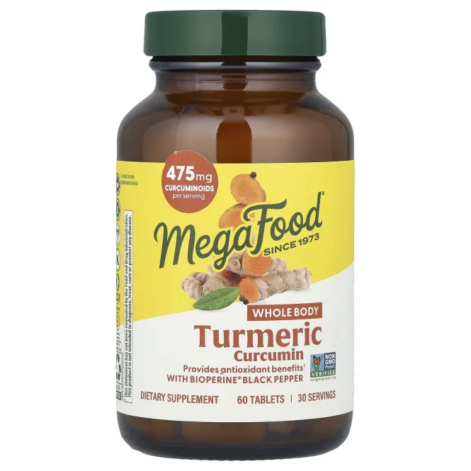 MegaFood, Сила куркумы для всего тела, 60 таблеток