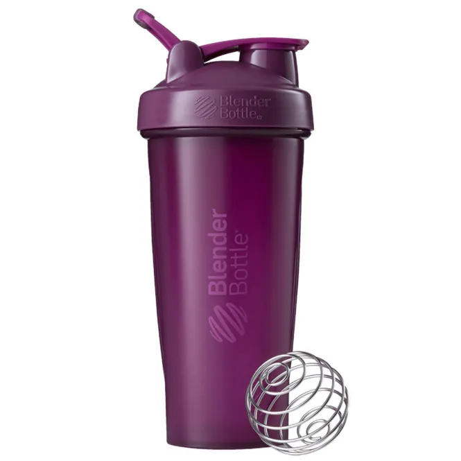 Blender Bottle, Блендерная бутылка, классическая с петлей, сливовая, 28 унций