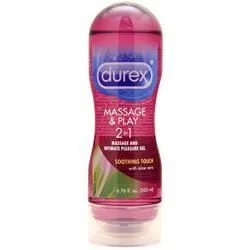Durex, Смазка для массажа и игр 2 в 1 6,76 жидких унций