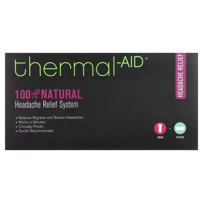 Thermal Aid, система облегчения головной боли, набор из 2 средств