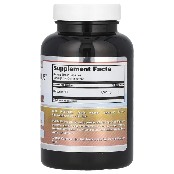 Amazing Nutrition, Берберин, 500 мг, 120 капсул