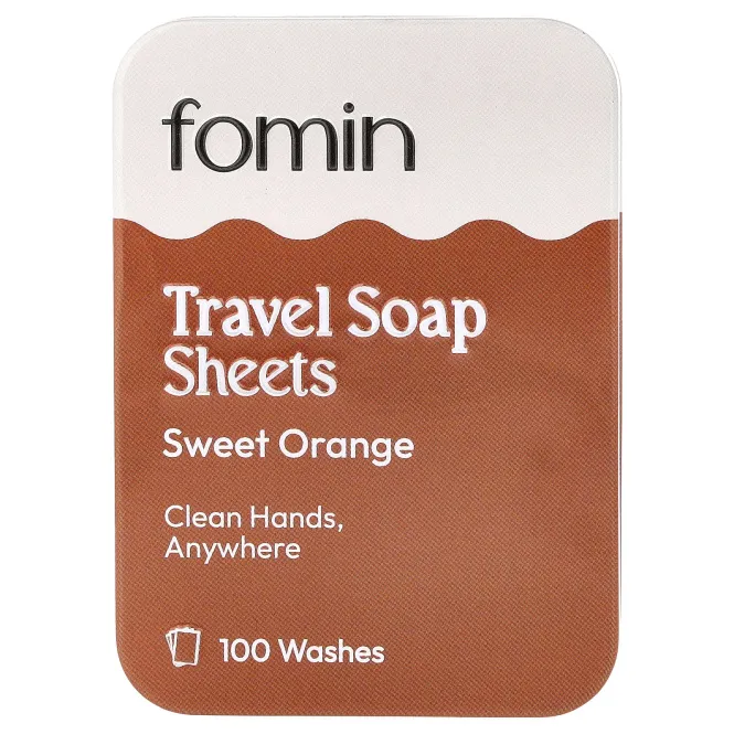 fomin, мыло для путешествий, сладкий апельсин, 100 шт.