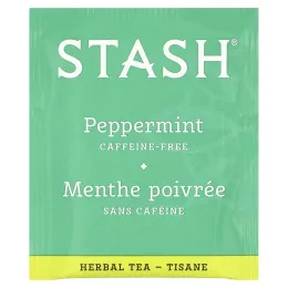 Stash Tea, Herbal Tea, освежающая перечная мята, без кофеина, 20 чайных пакетиков, 20 г (0,7 унции)