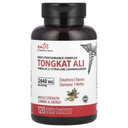 Nature's Fusions, Nutri, тонгкат али, комплекс для мужчин, 2640 мг, 120 веганских капсул (660 мг в каждой капсуле)
