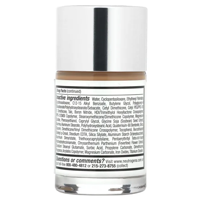Neutrogena, Здоровая кожа, жидкий макияж, натуральный бежевый 60, 1 жидкая унция (30 мл)