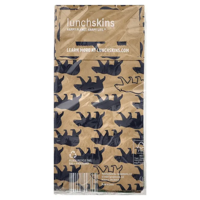 Lunchskins, Sac Up! перерабатываемые ланч-мешки, 50 пакетиков