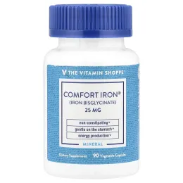 The Vitamin Shoppe, Comfort Iron®, 25 мг, 90 растительных капсул