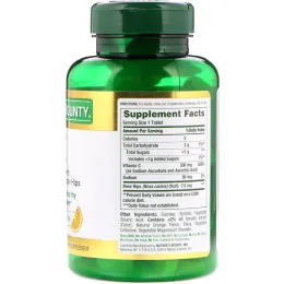 Nature's Bounty, Витамин C с шиповником, натуральный апельсиновый вкус, 500 мг, 90 жевательных таблеток