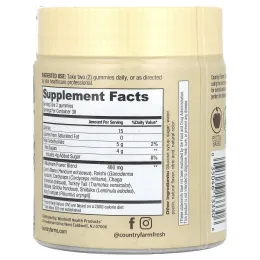 Country Farms, Native Mushrooms, со вкусом колы, 60 жевательных мармеладок