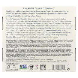 Cliganic, The Iconics, набор эфирных масел для ароматерапии, 8 флаконов по 5 мл (0,17 жидк. унции)