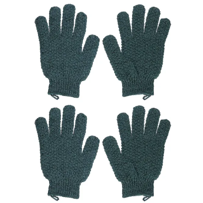 Beauty By Earth, Отшелушивающие перчатки, для среднего отшелушивания, зеленые, 2 пары