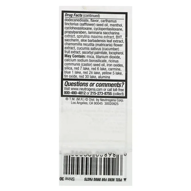 Neutrogena, MoistureShine Lip Soother, SPF 20, Shine, 0.35 oz (10 g)