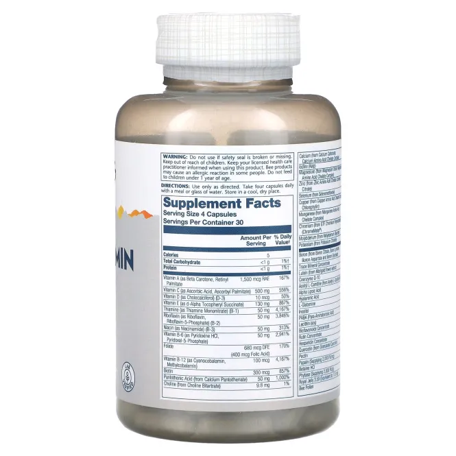 Solaray, Spectro Man Multi-Vita-Min 120 капсул