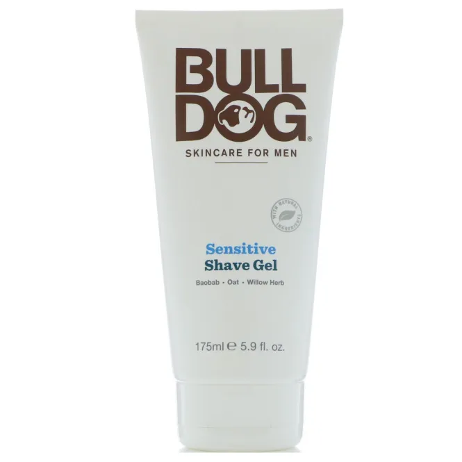 Bulldog Skincare For Men, Гель для бритья для чувствительной кожи, 5,9 ж. унц. (175 мл)