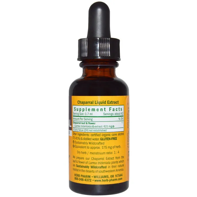 Herb Pharm, Ларрея трехзубчатая, 1 жидкая унция (30 мл)