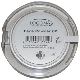 Logona Naturkosmetik, Пудра для лица средне-бежевого оттенка 02, 10 г
