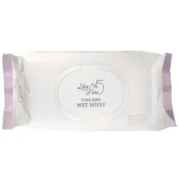 Like I'm Five, Pure Bebe, Wet Wipes, Unscented, 70 Wipes