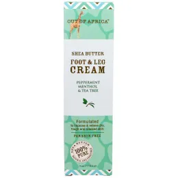 Out of Africa, Крем для стоп и ног с маслом ши, мята  и чайное дерево, 4 унции (118,3 мл)