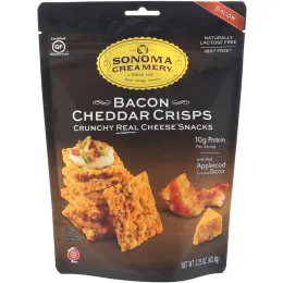 Sonoma Creamery, Крекеры с чеддером, Бекон, 2,25 унц. (63,8 г)