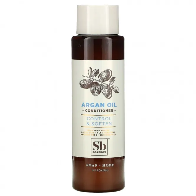 Soapbox, Control & Soften, Conditioner, Argan Oil, 16 fl oz (473 ml)