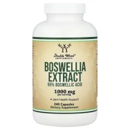 Double Wood Supplements, экстракт босвеллии, 240 капсул (500 мг в 1 капсуле)