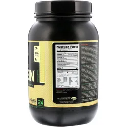 Optimum Nutrition, Gold Standard, 100% казеин, натуральный вкус, французская ваниль, 2 фунта (907 г)