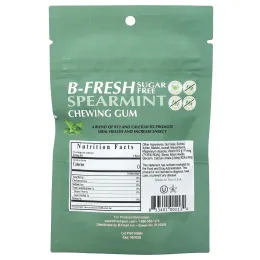 B-Fresh, Жевательная резинка, мята, без сахара, 25 шт. (50 г)