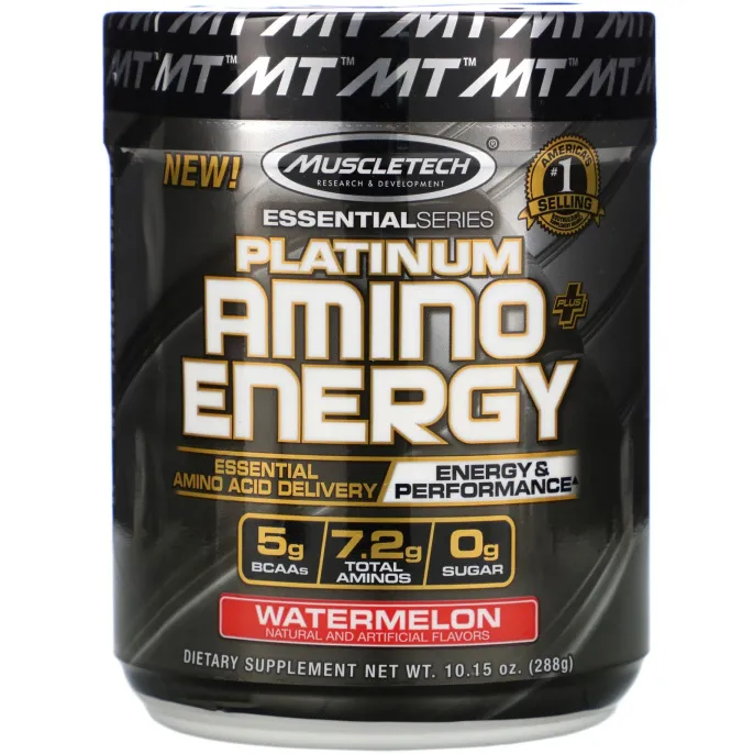 Muscletech, Platinum Amino Plus Energy, арбуз, 288 г (10,15 унций) (Discontinued Item)