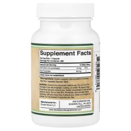 Double Wood Supplements, Zinc Picolinate, 50 mg, 300 Capsules