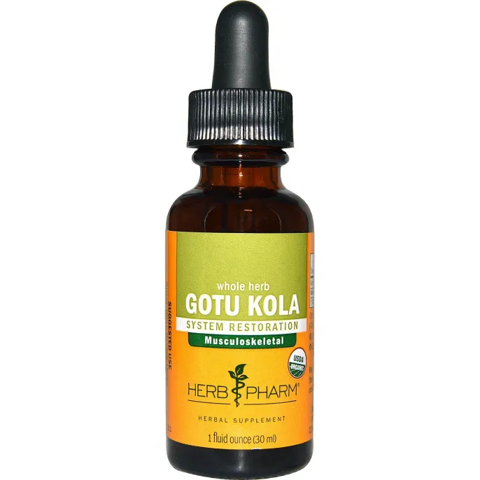 Herb Pharm, Цельная трава готу кола, 1 жидкая унция (30 мл)