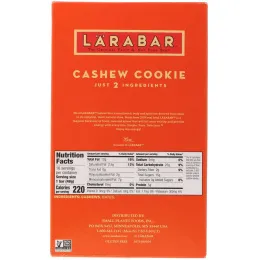 Larabar, Печенье с кешью, 16 печений, 1,7 унции (48 г) каждое