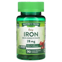 Nature's Truth, Easy Iron, 28 мг, 90 капсул быстрого высвобождения
