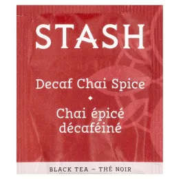 Stash Tea, Black Tea, чай без кофеина со специями, 18 чайных пакетиков, 33 г (1,1 унции)