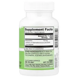 Vitacost, Natural Astaxanthin, 10 mg, 60 Liquid Capsules