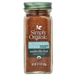 Simply Organic, приправа для гриля, «нэшвильский острый», 90 г (3,17 унции)