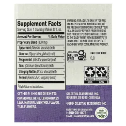 Celestial Seasonings, Wellness Tea, Sleepytime Sinus Soother®, без кофеина, 20 чайных пакетиков, 35 г (1,2 унции)