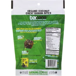 Barnana, Жевательные банановые конфеты, Органический кокос, 3,5 унции (100 г)