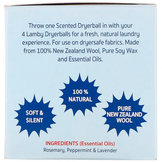 Nellie's, Ароматные шарики для стирки и сушки, свежесть, 1 шарик